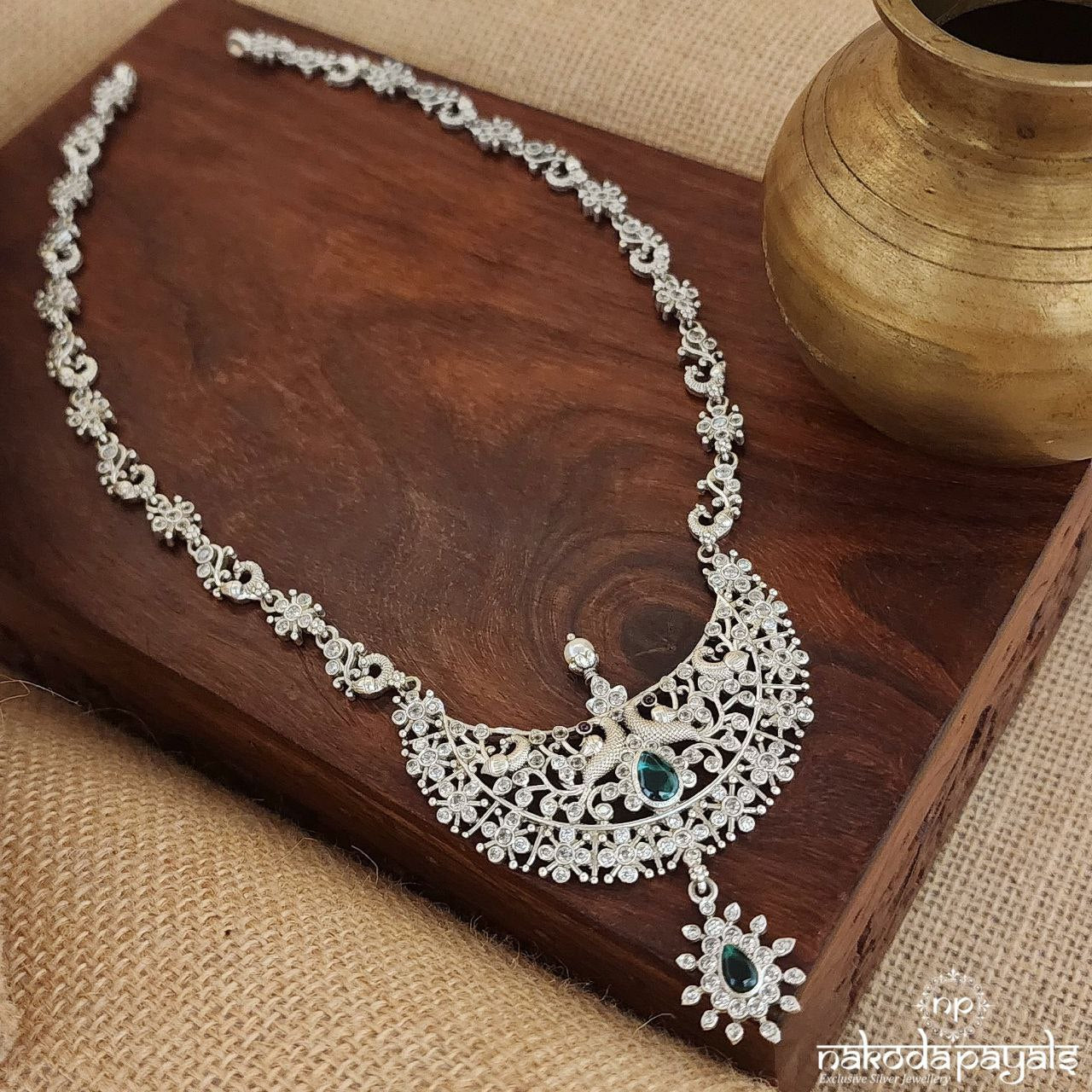 Peacock Charm Neckpiece (N10344)
