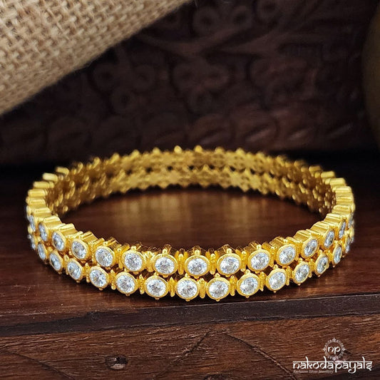 White  Bangles Pairs (Gk3164-65)