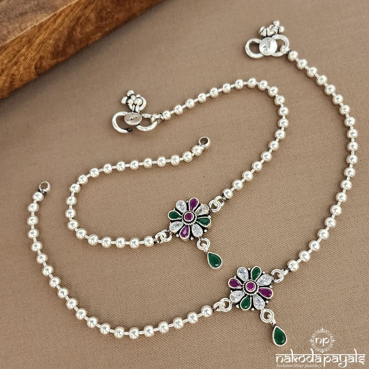 MultiColor Ball Anklets (A6579)