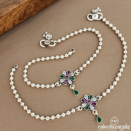 MultiColor Ball Anklets (A6579)