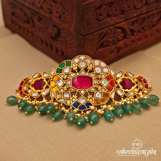 Green Drop Navarathna Choker (Gn10261)