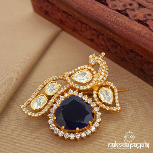 Amethyst Peacock Brooch (St4004)