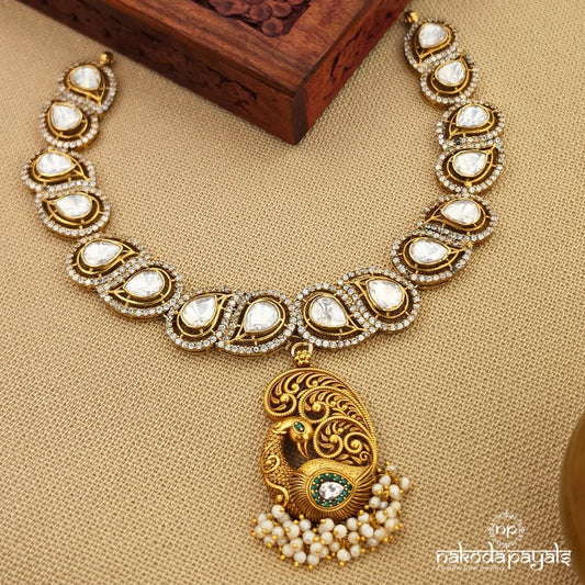 Exclusive Peacock Neckpiece (Gn10635)