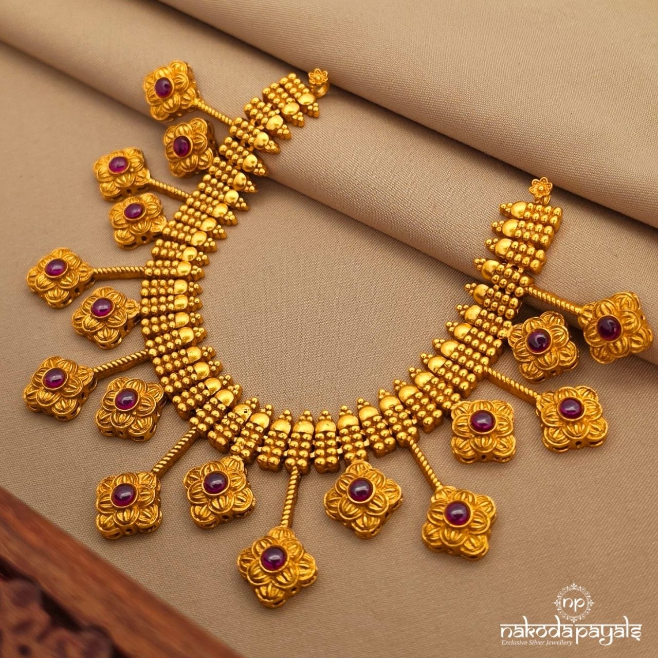Dazzling Floral  Neckpiece (Gn10466)