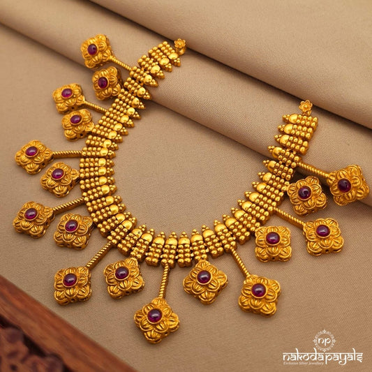 Dazzling Floral  Neckpiece (Gn10466)