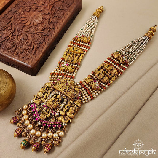 Temple Lakshmi Kundan Neckpiece (Gn8594)