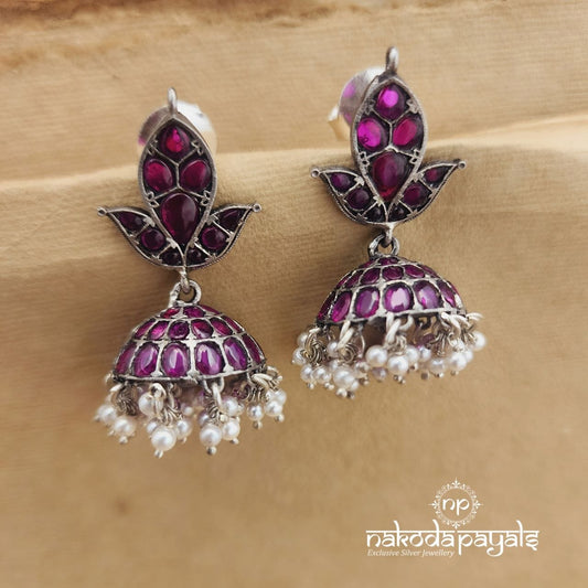 Pink Guttapusalu Jhumka (J1585)