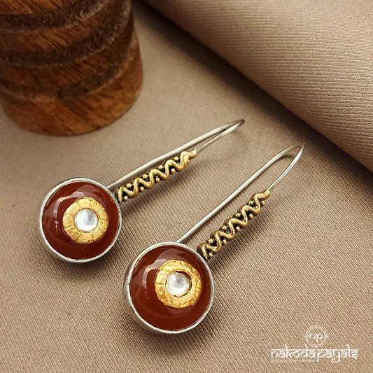 Dual Tone Kundan Hangings (H2174)