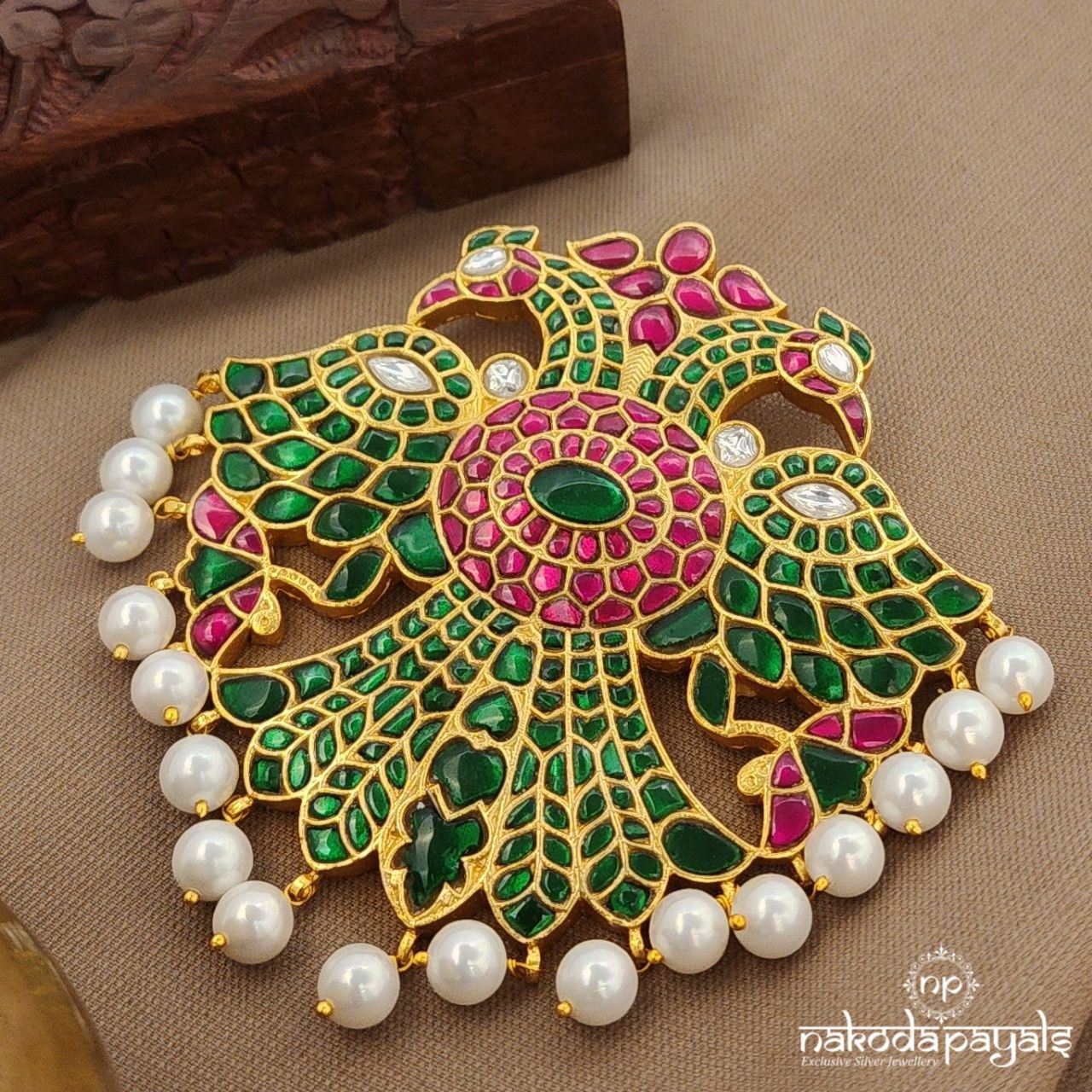 Kemp Kundan Gandaberunda Pendant (Gp2133)