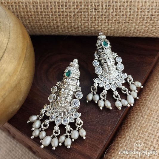 Venkatraman White Earrings (S9398)
