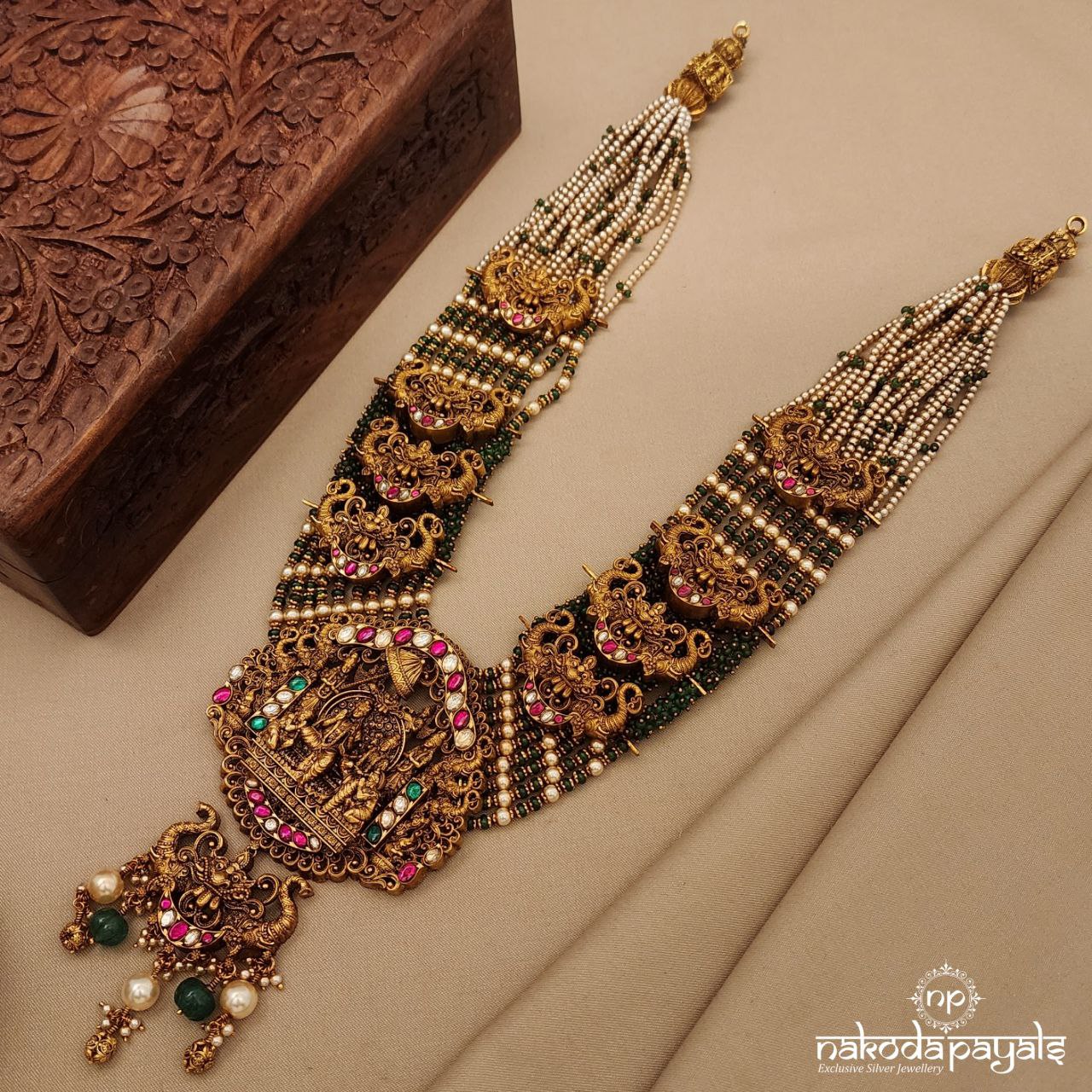 Shiva Parvati Kundan Neckpiece (Gn8629)