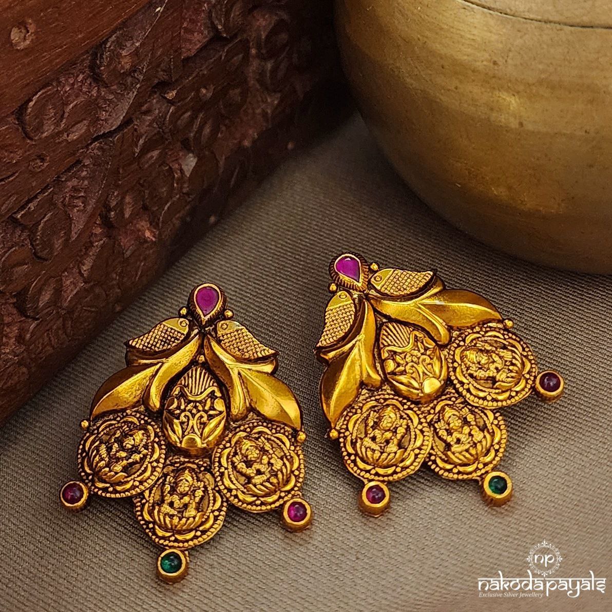 Coined Lakshmi Earrings (Ge9996)