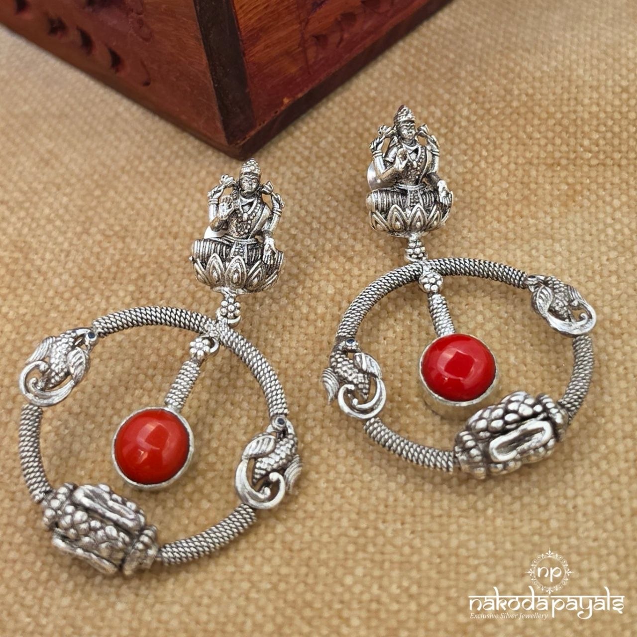 Coral Lakshmi Chandbali (C4182)