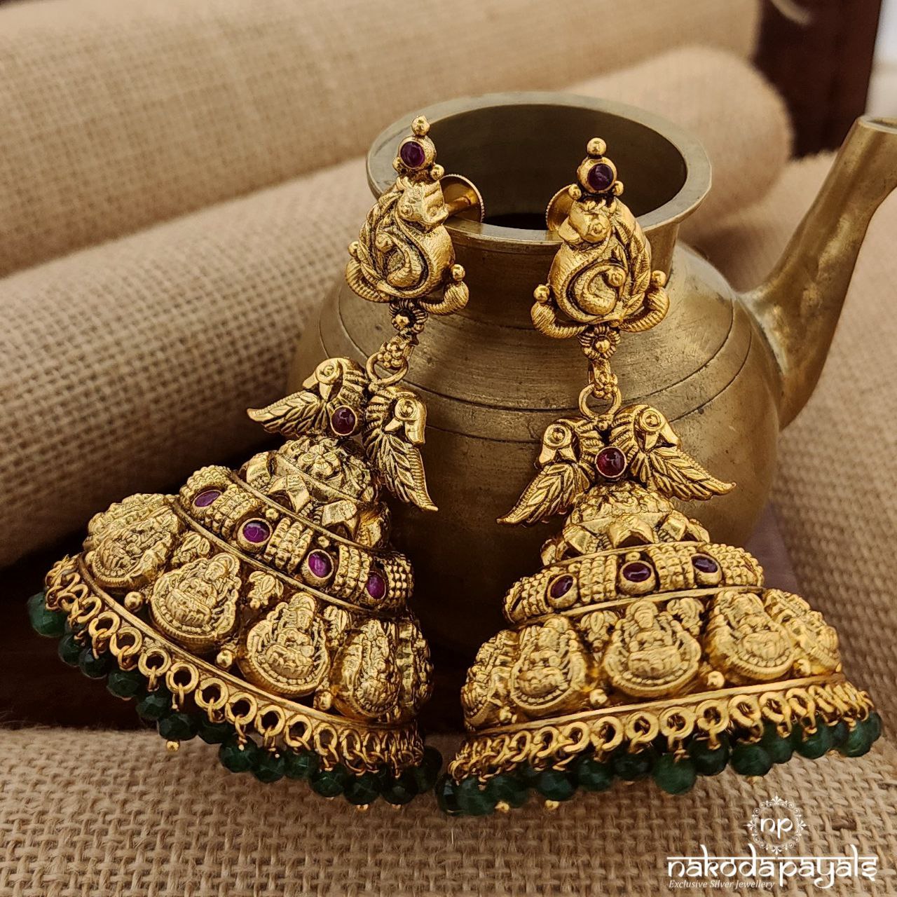 Blessing Lakshmi Kemp Jhumka (Ge9506)