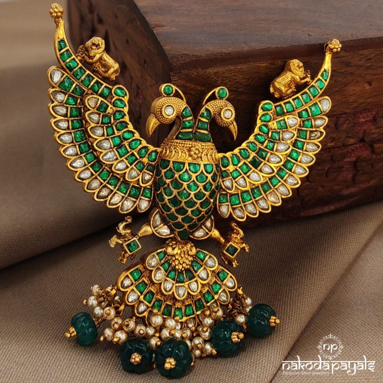 Reversible Gandaberunda Pendant (Gp2144)