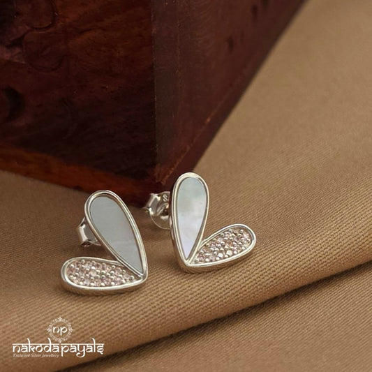 MOP Heart  Earrings (St3935)
