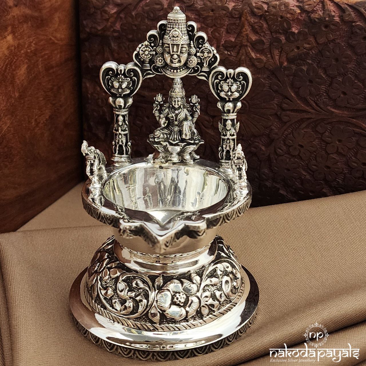 Oxidised Lakshmi Venkateshwara Kamakshi Deepam (Aa2505)