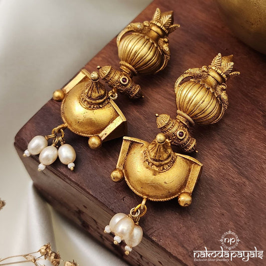 Kalasa Bowl Traditional Earrings (Gn8788)