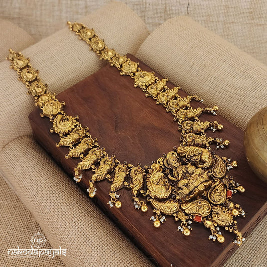 Elegant Lakshmi Coral Neckpiece (Gn8417)