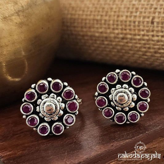 Dotted Pink Toerings (T4540)