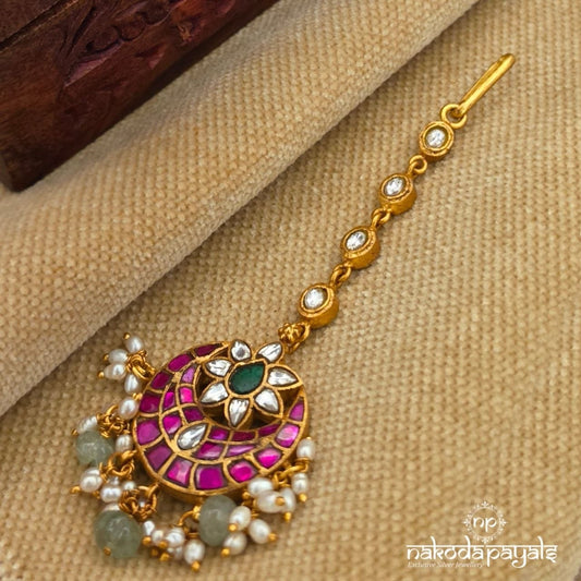 Half Moon Kundan Maang Tikka (Gm1245)