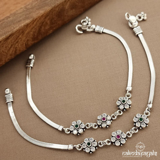 Shinney Pink Dot Anklets (A6565)