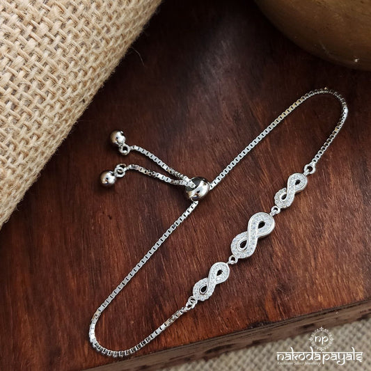 Infinity White Bracelet (Br1656)