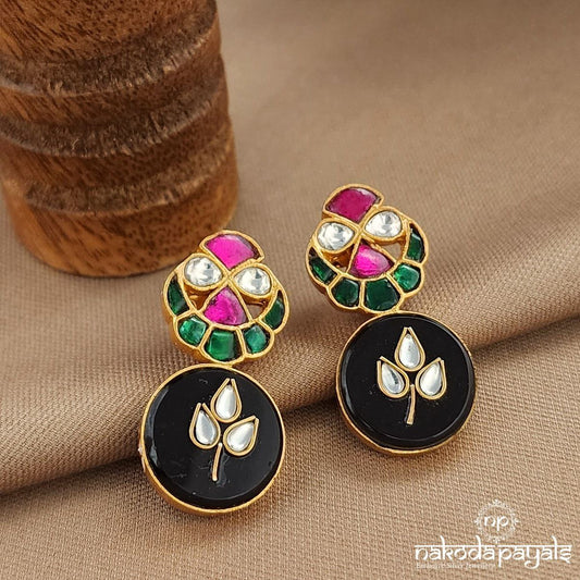 Colorful Kundan Earrings (Ge10060)