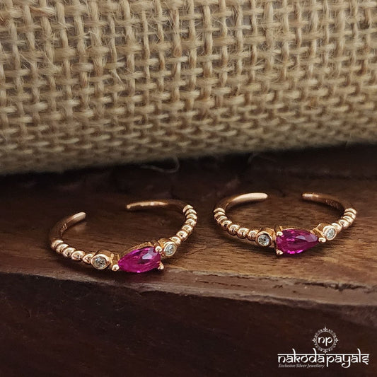 Pink Rose Gold Toerings (T4462)
