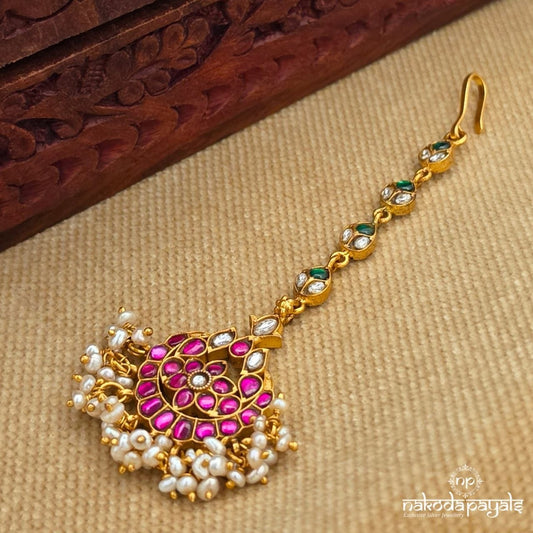 Pearl Drop Kundan Maang Tika (Gm1241)
