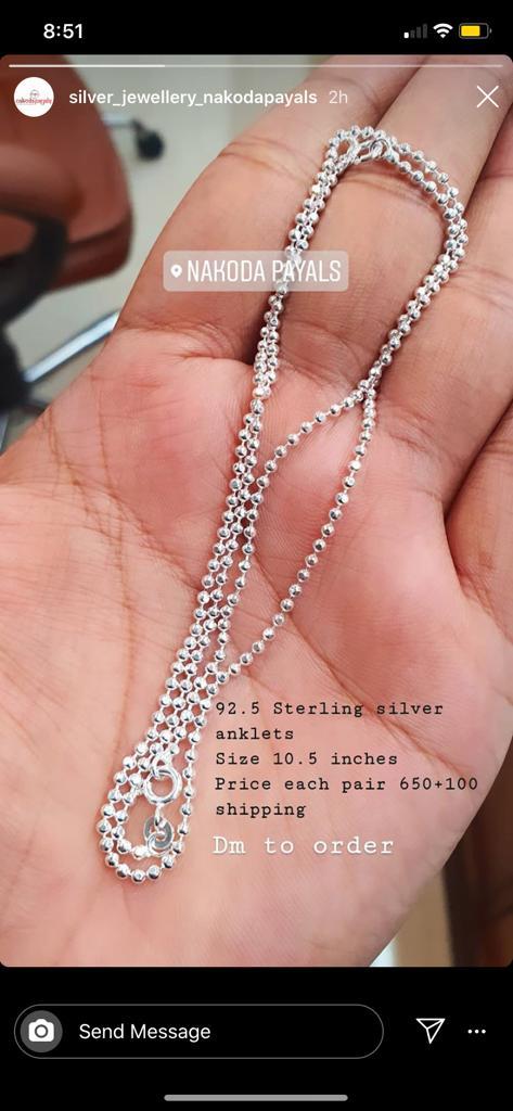 Anklet and earrings shipping