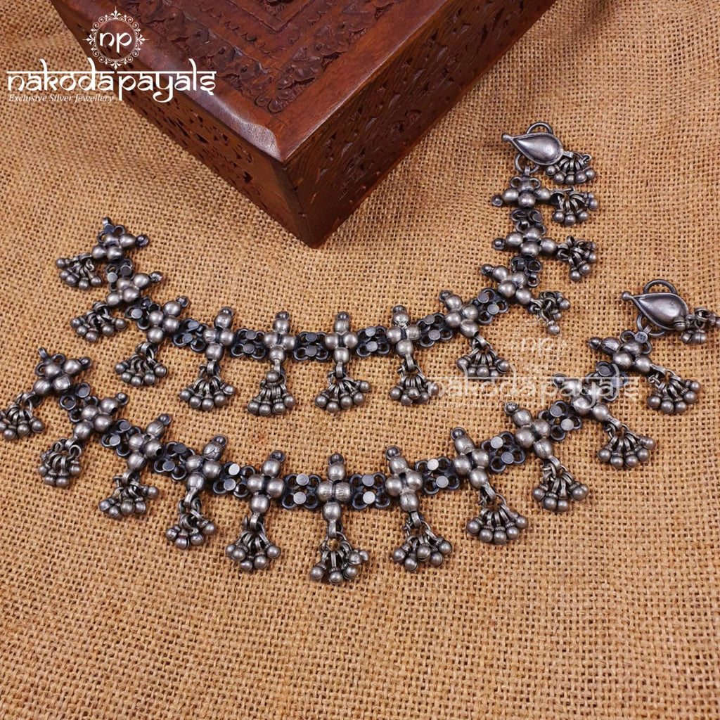 Sark Oxidised Tribal Anklets