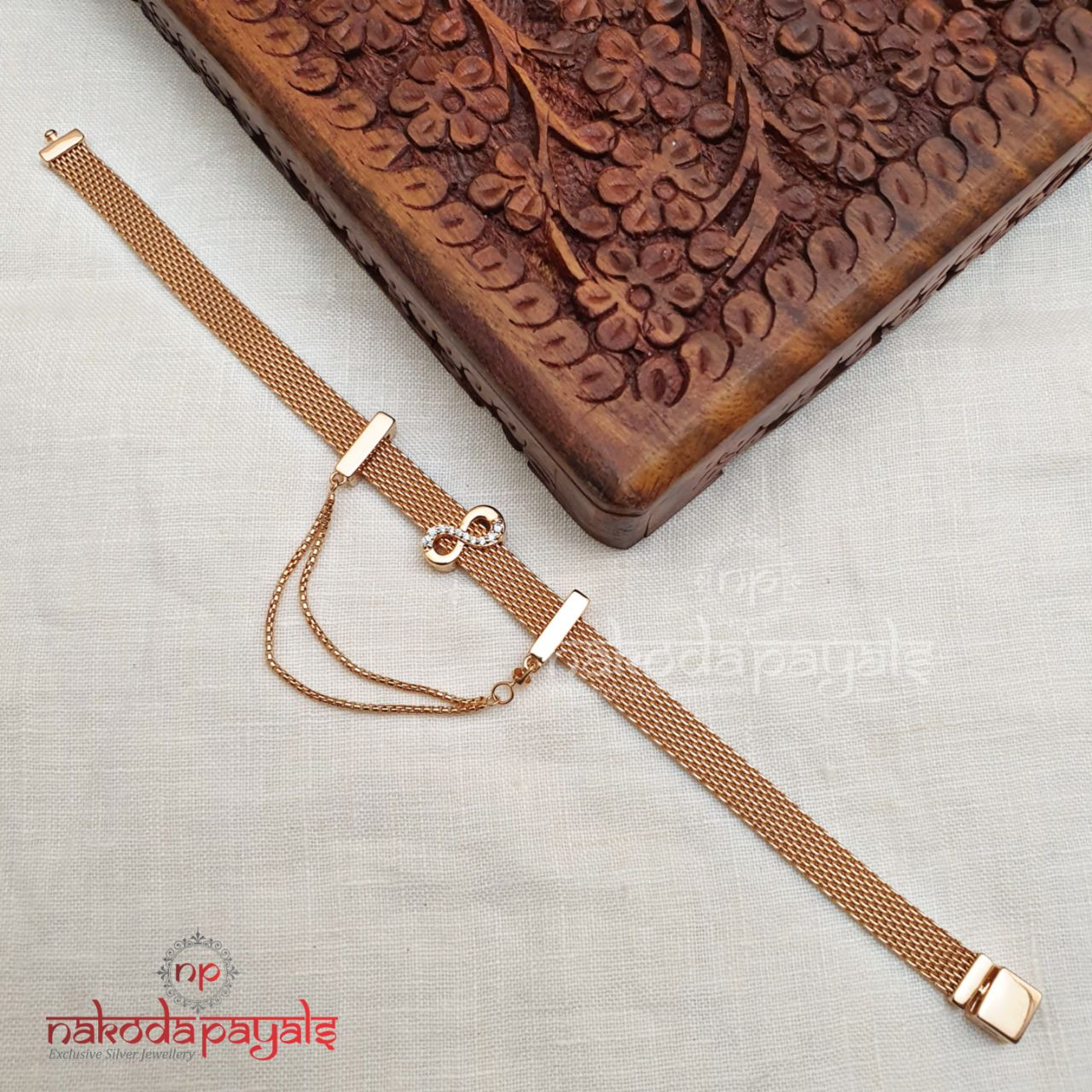 Hanging Chain  Rosegold Belt Bracelet