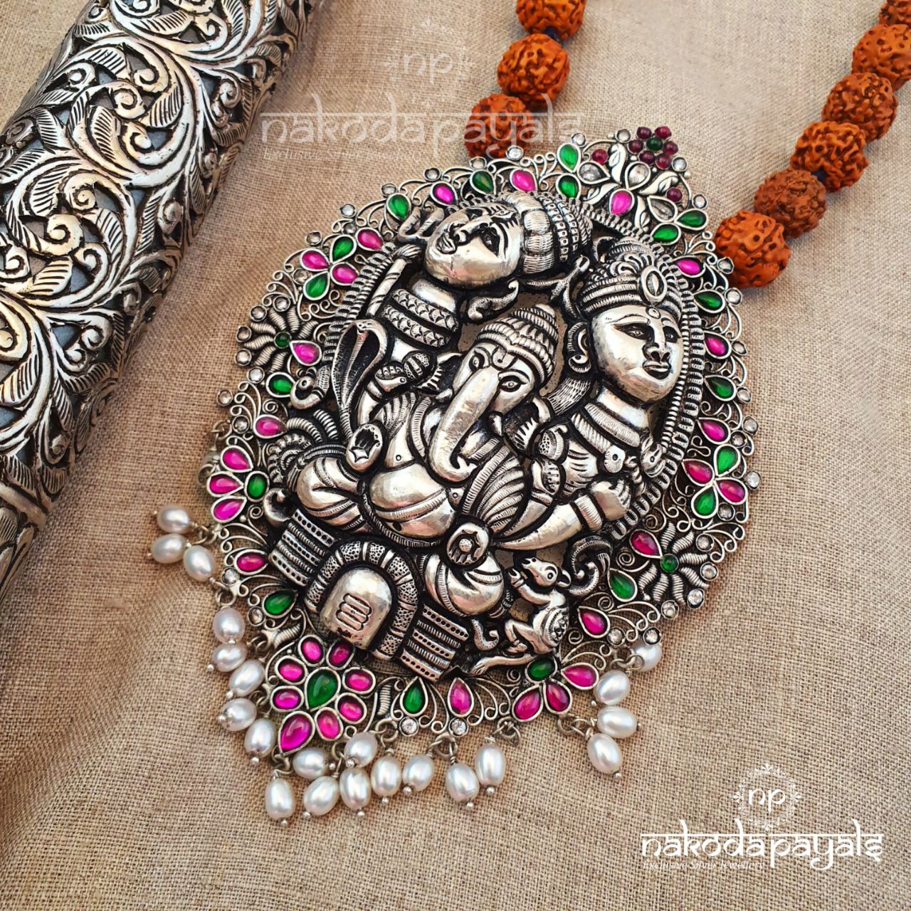 Resplendent Nakshi With  Rudraksha (N3040)