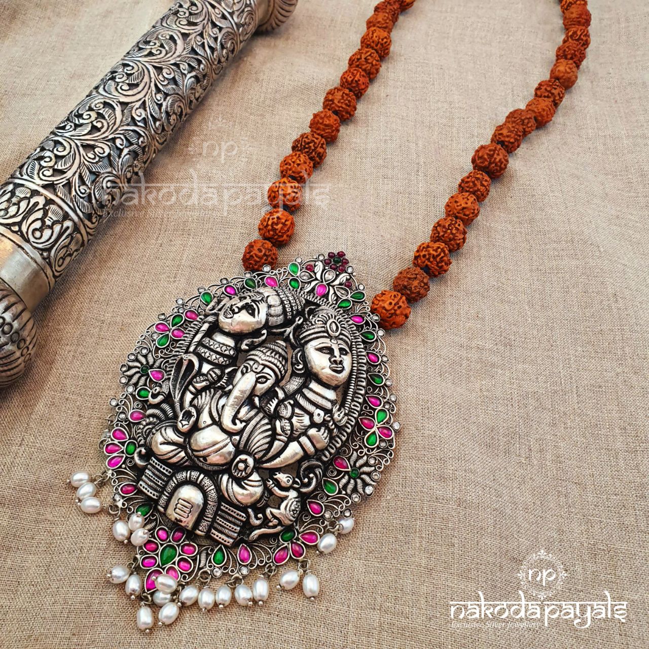 Resplendent Nakshi With  Rudraksha (N3040)
