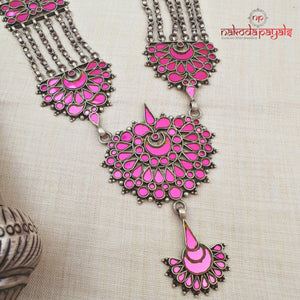 Tremendous Pink Glass Necklace
