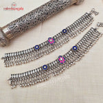 Vintage Chatai Kundan Anklets