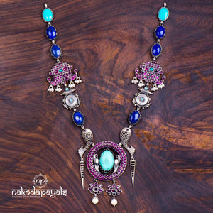 Turquoise & Lapis Fish Neckpiece