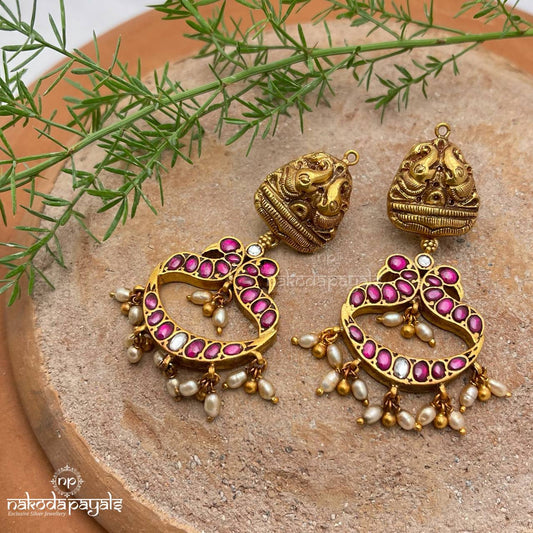 Twinny Peacock Guttapusalu  Chandbali