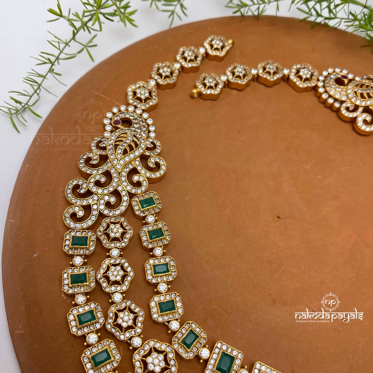Triple Layered Emerald Necklace