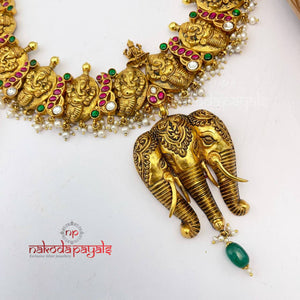 Sequenced Ganesha Pearly Neckpiece