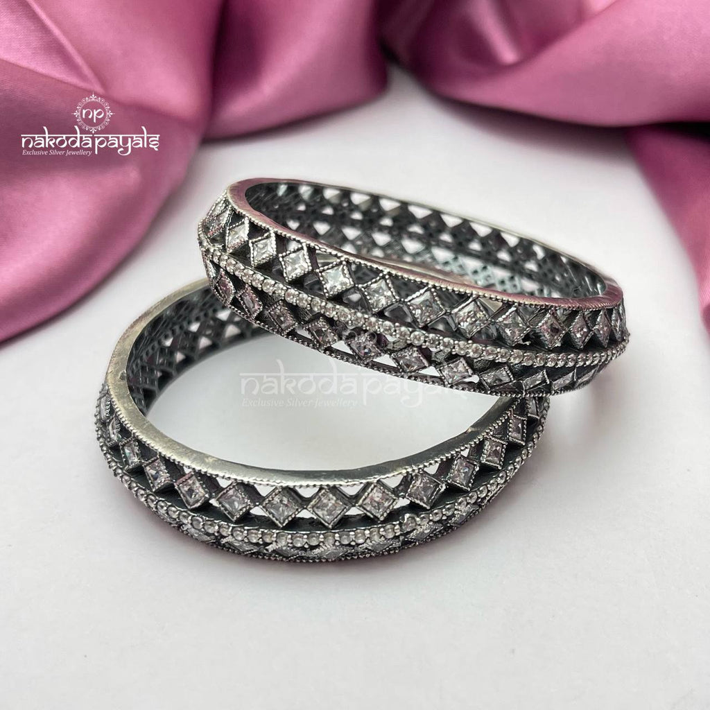 Herculean CZ Bangle Pair (2.4)