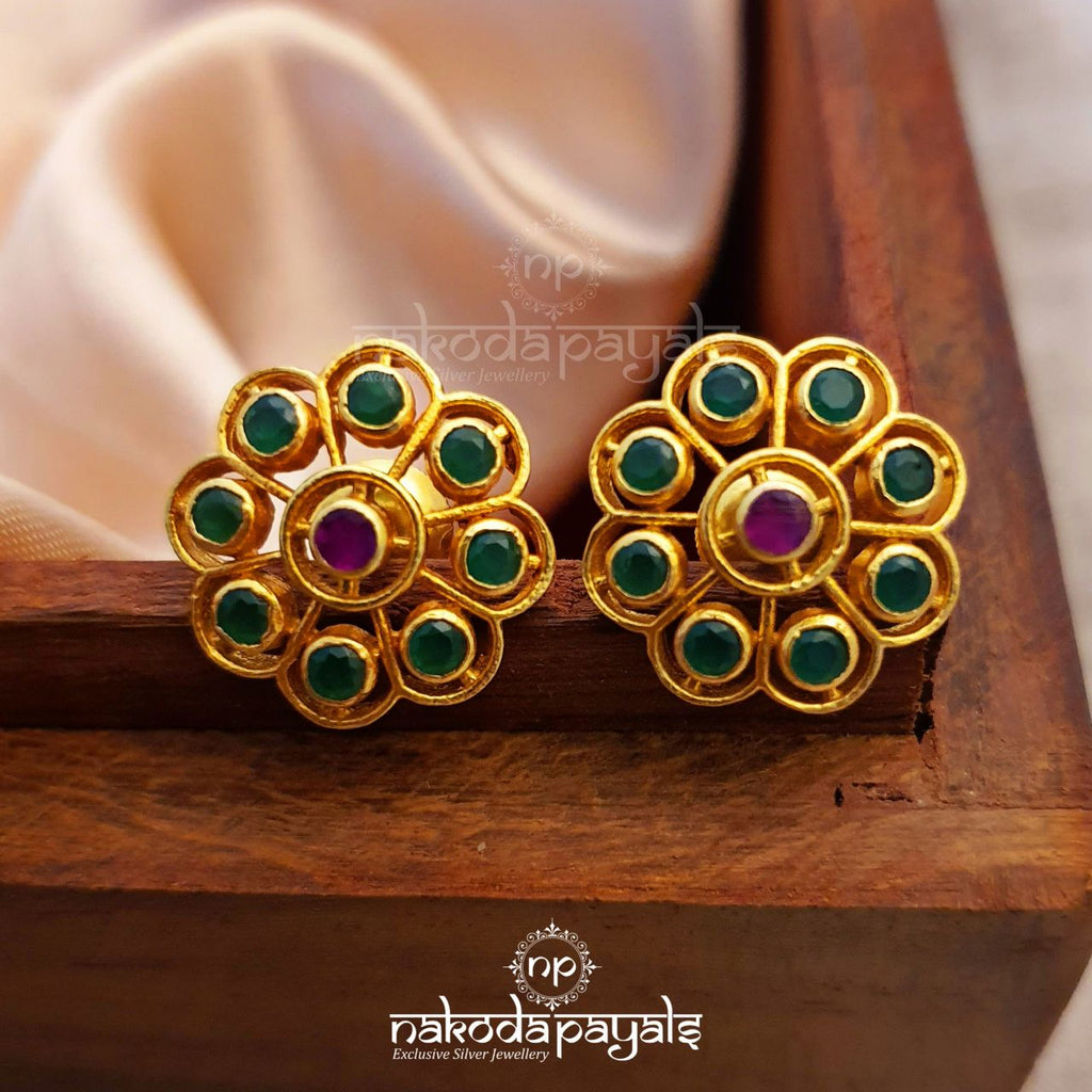 Dotted Flower Studs (Variants listed)