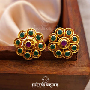Dotted Flower Studs (Variants listed)