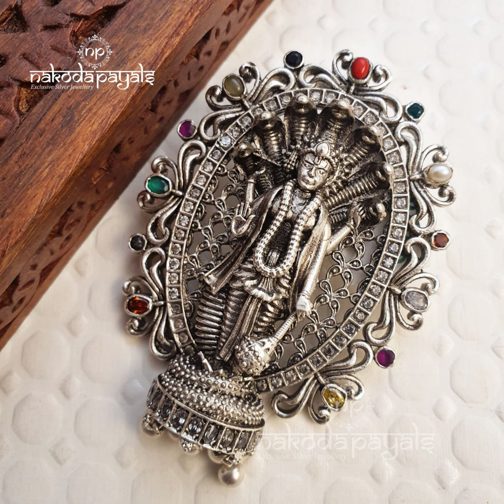 Lord Vishnu Navarathna Pendant