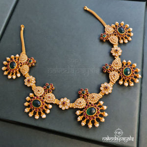 Directing Floral CZ Neckpiece