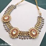 Oval Trio Kundan Neckpiece