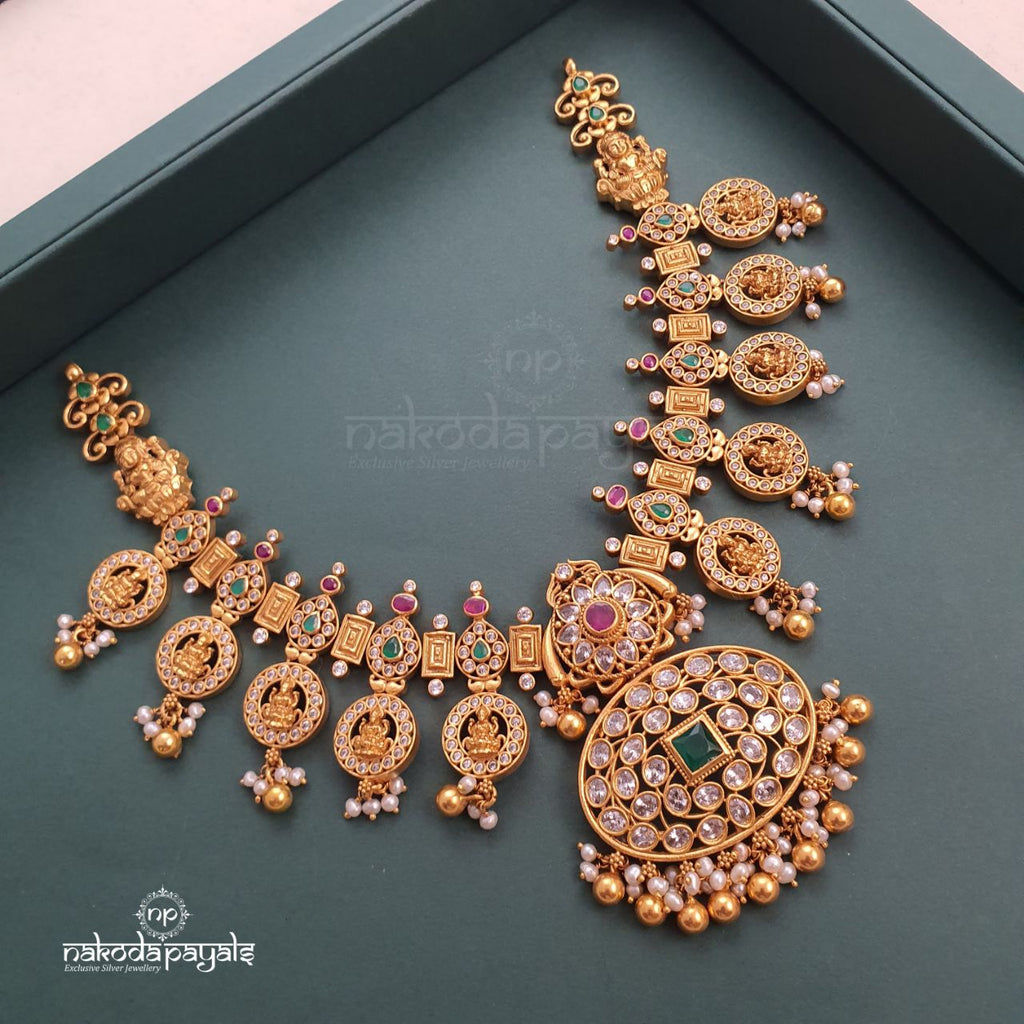 Picturesque Lakshmi CZ Neckpiece