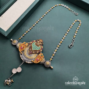 Variegated Cow Drop Neckpiece