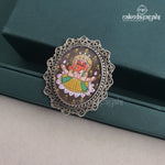 Oval Ganesha Finger Ring